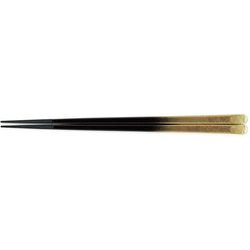 箸 PBT22.7cm天削先角箸二色金箔 OL-34-4