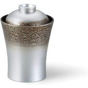 お椀 竹泉箸洗椀 絞り墨入れ銀内黒 OL-42-3