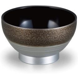 お椀 耐熱4.7寸大福鉢 絞り墨入れ金内黒 OL-47-16
