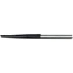 箸 PBT 22.5cm細身五角箸銀/黒 OL-53-2