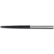 箸 PBT 22.5cm細身五角箸銀/黒 OL-53-2
