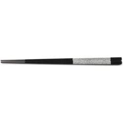 箸 PBT23.7cm錐頭四角箸 銀盛り帯 OL-53-6