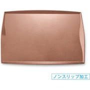 OL-59-8 [お盆 トレー 耐熱尺1渕付ウェーブトレー タタキ銅SL/裏黒塗]