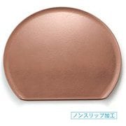お盆 トレー 尺3浪漫半月盆 タタキ銅SL/裏黒塗 OL-60-13