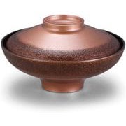 お椀 5寸富士煮物椀 絞り墨入れ銅内黒 OL-65-4