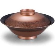 お椀 5.3寸笠富士煮物椀 絞り墨入れ銅内黒 OL-65-5