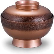 お椀 TA5寸羽衣丼 絞り墨入れ銅内黒 OL-66-2