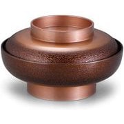 お椀 5.5寸高野椀 絞り墨入れ銅内黒 OL-66-5