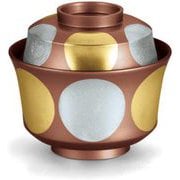 お椀 TA3.6寸天竜寺椀 銅内黒/銀銅日月 OL-68-2