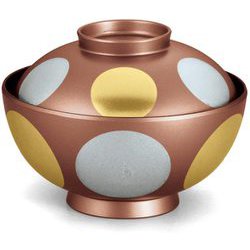 お椀 TA4.5寸仙才雑煮椀 銅内黒/金銀日月 OL-68-6