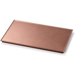 プレート 25cm長角フラットプレート タタキ銅/裏黒塗 OL-69-7