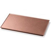 プレート 25cm長角フラットプレート タタキ銅/裏黒塗 OL-69-7