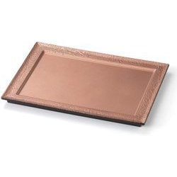 プレート 8.5寸長角プレート 渕絞り銅/裏黒塗 OL-70-1