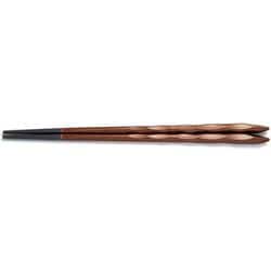 箸 225荒彫とんがり箸 ブロンズ塗 OL-73-1