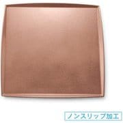 OL-60-7 [お盆 トレー 尺0角わたらせ盆 タタキ銅SL/裏黒塗]