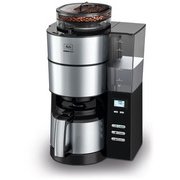 全自動コーヒーメーカー アロマフレッシュサーモ ブラック ミル付き ステンレスサーバー 10カップ AFT1021K-1B