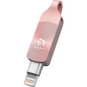 iKlips DUO+ ライトニング USBメモリ 128GB MFi認証 ローズゴールド ADRAD128GKLDPRBJ