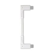USB PD 60W対応 やわらかくて断線に強い USB Type-C to USB Type-Cケーブル L字コネクタ 10cm ホワイト OWL-CBKCC1L-WH