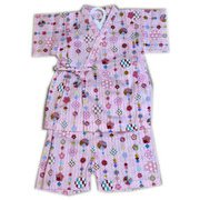手まり甚平(BABY) 95 ピンク 6803704-095-06