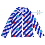6803673-090-05 [Slant Stripe Star ラッシュガード BL 90cm]