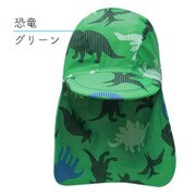 6803681-002-10 [ピンストライプダイナソー スイムキャップ グリーン Sサイズ]