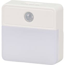 LEDセンサーナイトライト 人感明暗センサー 屋内用 40lm 電池式 NIT-BLA6JSQ-W