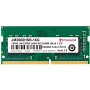ノートPC用メモリ DDR4-2666（PC4-21300）16GB×1枚 1.2V（低電圧）260pin Unbuffered SO-DIMM CL19 JM2666HSB-16G