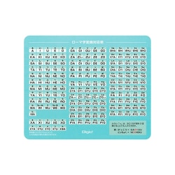 ローマ字マウスパッド ライトブルー MUP-928LB