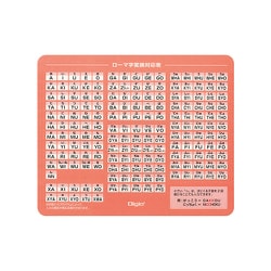 ローマ字マウスパッド ピンク MUP-928P