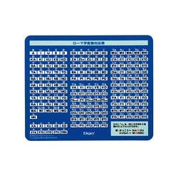 ローマ字マウスパッド クロスタイプ ブルー MUP-930BL