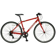 クロスバイク 700C 460mm アルミフレーム 外装7段 レッド 20V310-AL-460