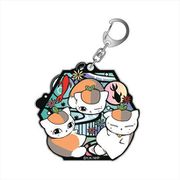 夏目友人帳 切り絵シリーズ グリッターキー トリプルニャンコ先生 C 金魚すくい [キャラクターグッズ]