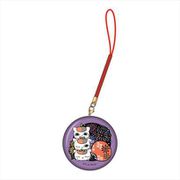 夏目友人帳 切り絵シリーズ ガラス根付 トリプルニャンコ先生 B 花火 [キャラクターグッズ]