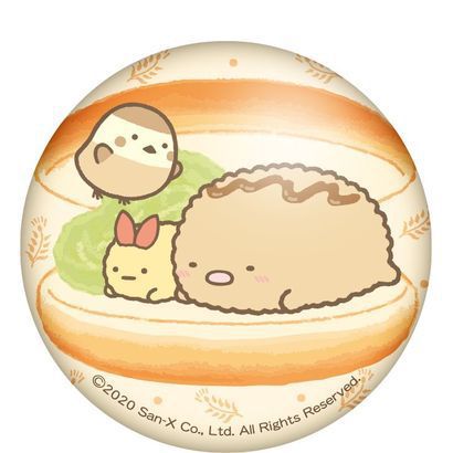 すみっコぐらし ぷにぷに缶バッジ とんかつ キャラクターグッズ