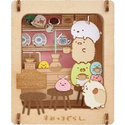 PT-W12 すみっコぐらし PAPER THEATER ウッドスタイル 喫茶すみっコ [ペーパークラフト（完成サイズ：H80×W68×D36mm）]