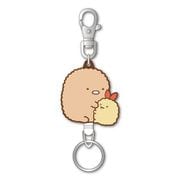 すみっコぐらし ラバーリールキーホルダー A とんかつ＆えびふらいのしっぽ [キャラクターグッズ]