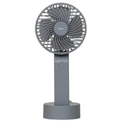 USB扇風機 ストラップ付き ハンディファン グレー UA-057GY