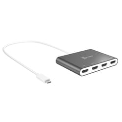 USB-C to 4ポート HDMI マルチモニター アダプタ JCA366