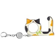 プッシュキーホルダー 三毛猫 [キャラクターグッズ]