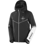 RACE JACKET M LC1436100 BLACK/WHITE Sサイズ [スキーウェア ジャケット メンズ]