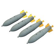 EDU648557 SUU-30A/B クラスター爆弾 4個入り [1/48スケール レジン製ディテールアップパーツ]