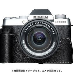 FUJIFILM X-T200用 本革 カメラハーフケース ブラック TB06XT200BK