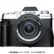 FUJIFILM X-T200用 本革 カメラハーフケース ブラック TB06XT200BK