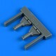QIC32245 F-4 ファントムII 燃料投棄ノズル 2個入り タミヤ用 [1/32スケール レジン製ディティールアップパーツ]