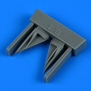 QIC32247 F-4E/EJ/F/J/S ファントムII 垂直尾翼空気取入口 2個入り タミヤ用 [1/32スケール レジン製ディティールアップパーツ]
