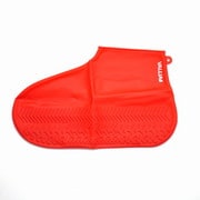 防水防汚シューズカバーMサイズ 22.5～25.5cm レッド VLSC-M 004 RD
