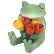 コポー チューリップを持つカエル 72596