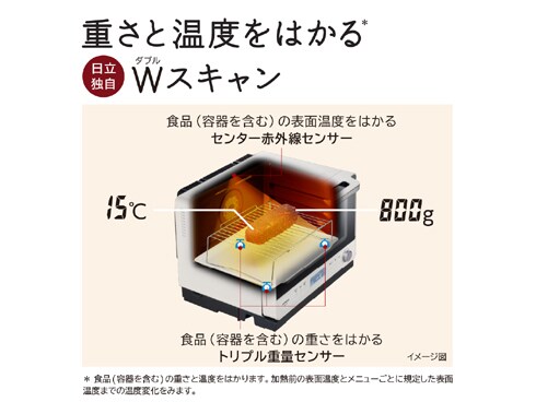 ヨドバシ.com - 日立 HITACHI 加熱水蒸気オーブンレンジ ヘルシーシェフ 30L 2段調理対応 フロストブラック MRO-W1Y K  通販【全品無料配達】