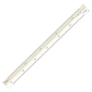 三角スケール 15cm 一般用 ホワイト 014-0201