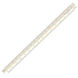 三角スケール 30cm 土地家屋用 ホワイト 014-0211